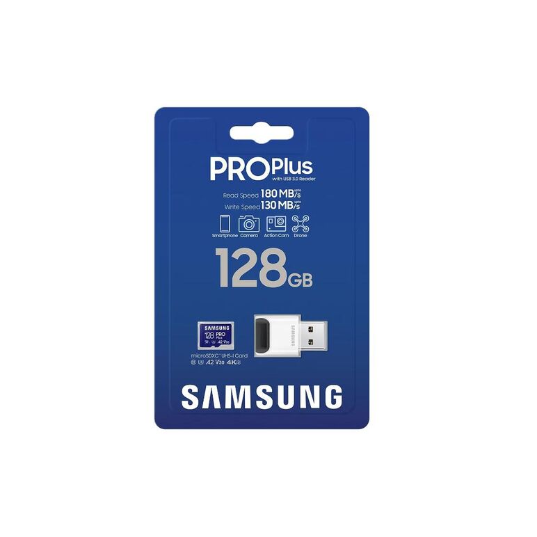Microsdhc pro plus 128gb, class10/grade 3 cu cititor de carduri,  Carduri memorie | electropc.ro
