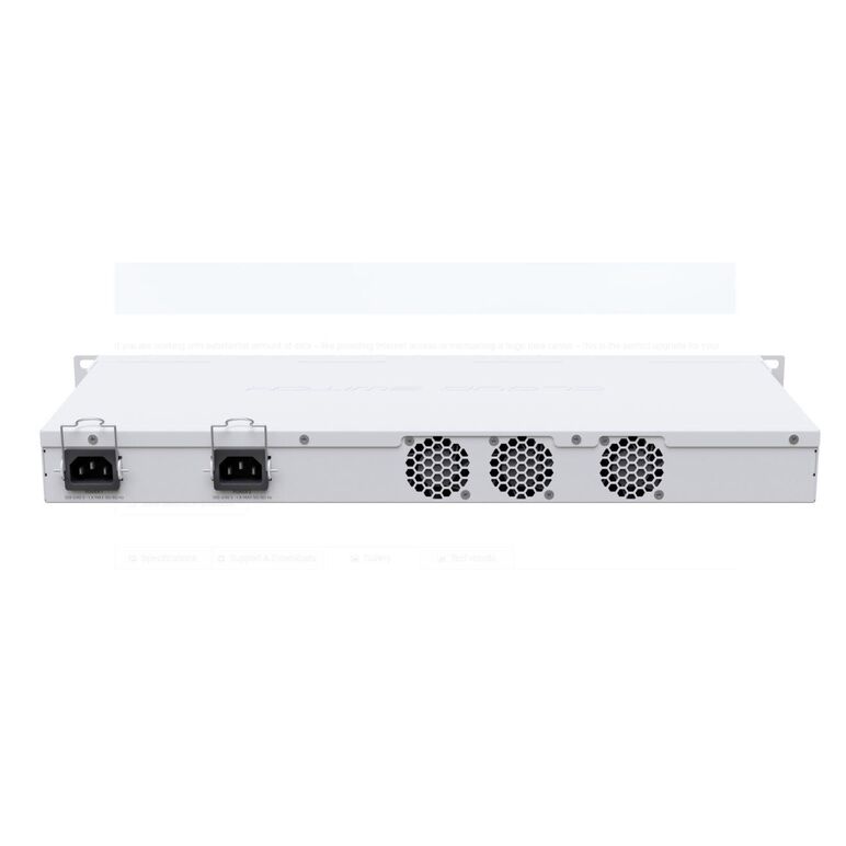 Mikrotik, 24 port qsfp+ 2 sfp l3 managed switch, crs326-24s+2q+rm, procesor:650 mhz, 64 mb ram, 16 mb flash, dimensiuni: 443 x 200 x 44 mm, interfata: 24 x 10gpbs sfp+, 2 x 40gpbs qsfp+, 1 x 10/100, 1 x usb, ip20, consum maxim 69w, 3 ventilatoare.,  Switch-uri | electropc.ro
