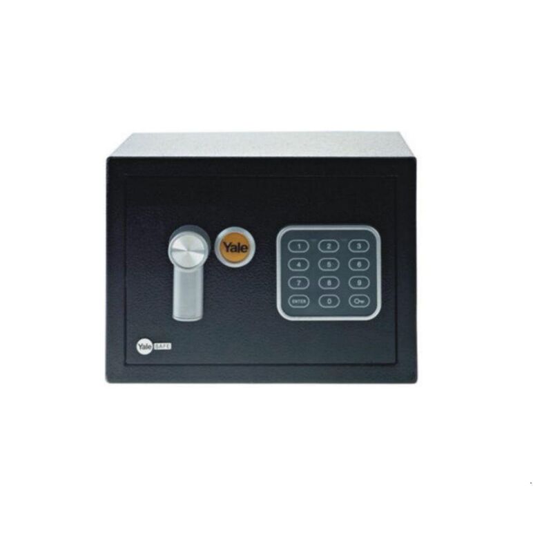 Seif yale standard rezidential mini ysv/170; se livreaza cu 2 chei; se blocheaza la introducerea consecutiva a 3 coduri personale gresite ; usor de actionat cu cod personal; mai mult de 100 000 de combinatii culoare negru,  Seifuri | electropc.ro