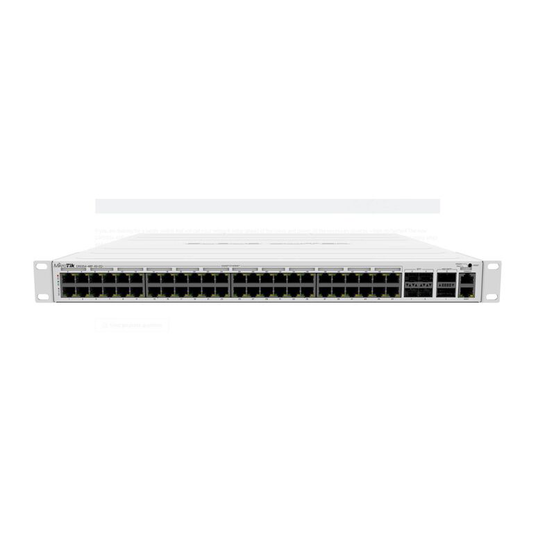 Switch mikrotik crs354-48p-4s+2q+rm, 48xlan gigabit, 4xsfp, 2x40g qsfp, poe 700w 802.3af/at, procesor: 650 mhz, ram: 64mb, ip20.,  Switch-uri | electropc.ro