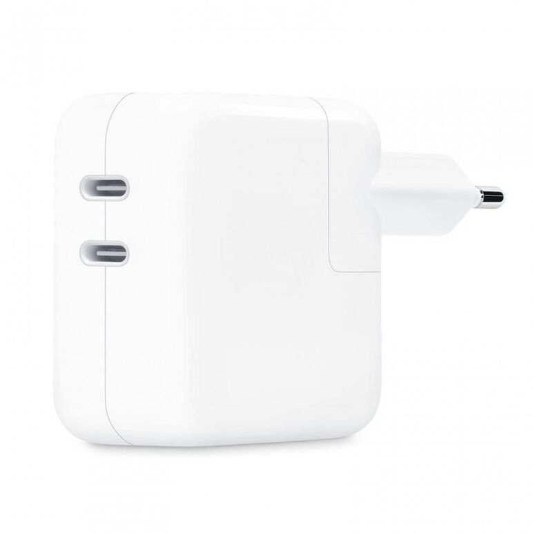 Apple 35w dual usb-c port power adapter (for all iphones/ipads/macbook air 2018-2023/all watches/ all airpods),  Incarcatoare telefoane | electropc.ro