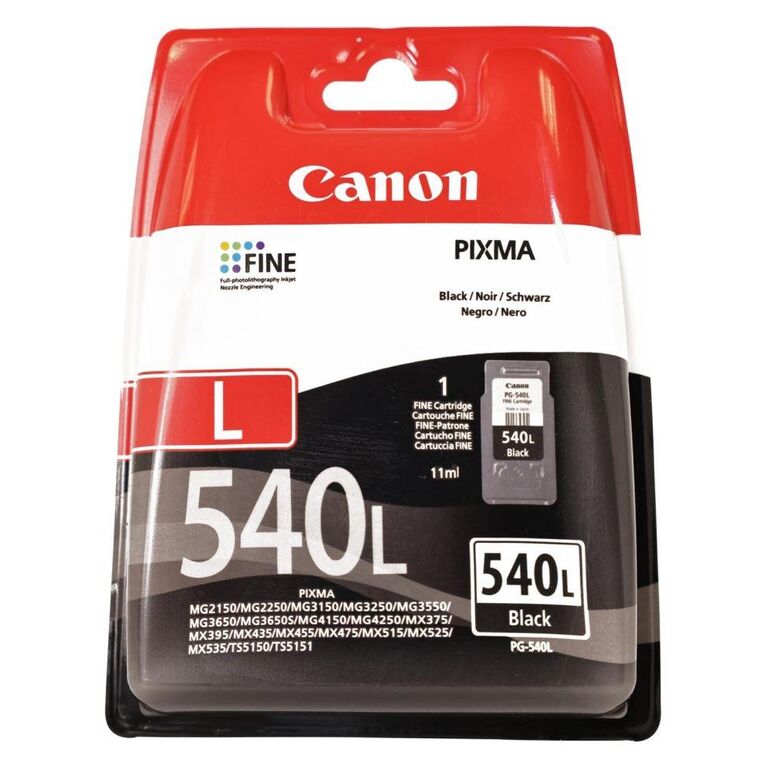 Cartus cerneala canon pg-540 l, black, capacitate 11ml , pentru canon pixma mg2150, pixma mg2250, pixma mg3150, pixma mg3250, pixma mg3550, pixma mg4150, pixma mg4250, pixma mx375, pixma mx395, pixma mx435, pixma mx455, pixma mx475, pixma mx515, pixma mx5,  Cartuse cerneala | electropc.ro