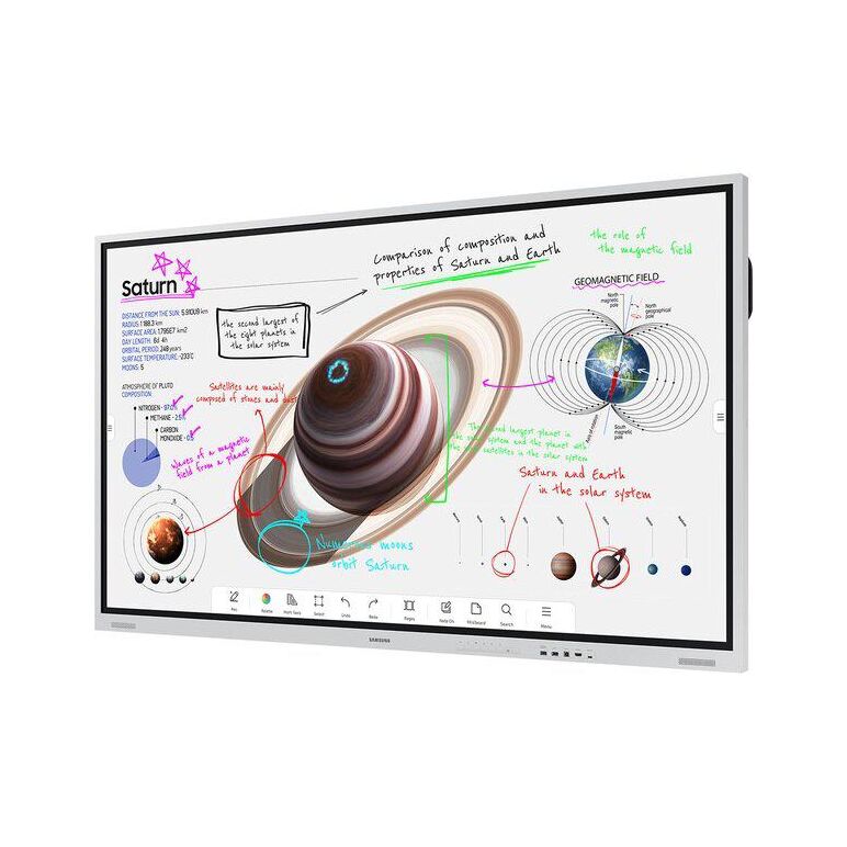 Lh75wmbwlgcxen.sledu pachet display interactiv (tablă interactivă) samsung flip pro 75", 4k uhd, unghi vizibilitate 178 grade, luminozitate 350cd, sistem de operare tizen 6.5, 20 puncte touch, cpu quad-core ca72, stocare 32gb; garantie 3 ani, fable coding,  Monitoare | electropc.ro