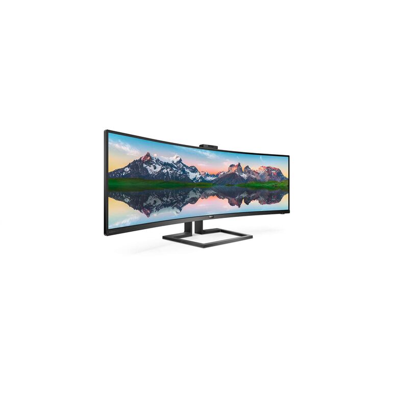 Monitor philips 499p9h 48.8 inch, panel type: va, backlight: wled, resolution: 5120x1440, aspect ratio: 32:9,  refresh rate:70hz, response time gtg: 5 ms, brightness: 450 cd/m², contrast (static): 3000:1, contrast (dynamic): 80m:1, viewing angle: 178/178,,  Monitoare LED | electropc.ro