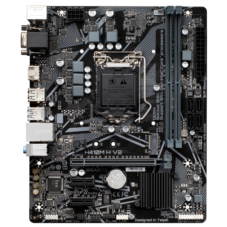 Placa de baza gigabyte h410m h v2, lga 1200,  Placi de baza | electropc.ro
