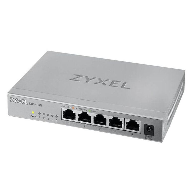 Switch zyxel 2.5gigabit mg-105-zz0101f, 5 port, 100/1000/2500 mbps,  Switch-uri | electropc.ro