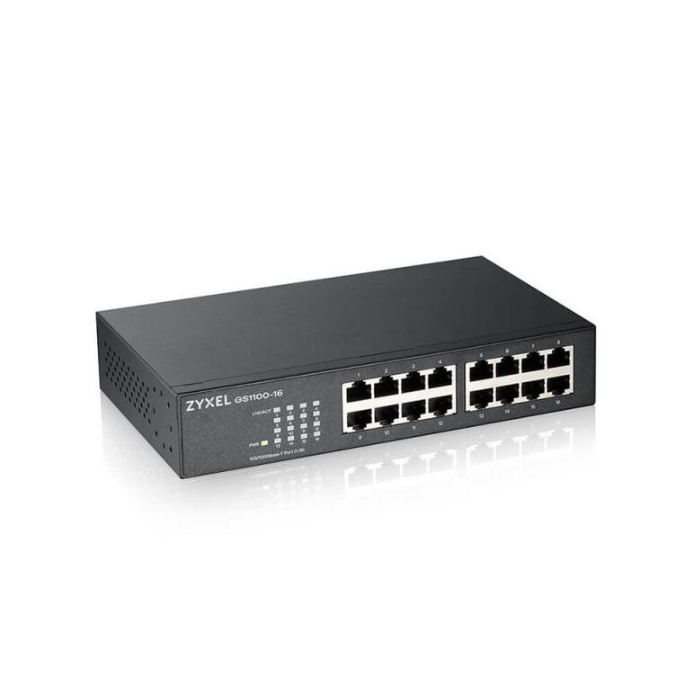Switch zyxel gs1100-16, 16-port, 10/100/1000 mbps,  Switch-uri | electropc.ro
