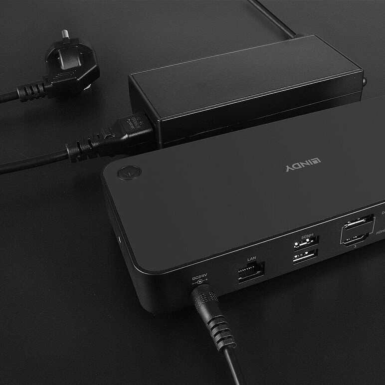 Docking station lindy, interfete:  usb type c la 3x usb type a, 2x usb type c,  Telefoane mobile & accesorii | electropc.ro