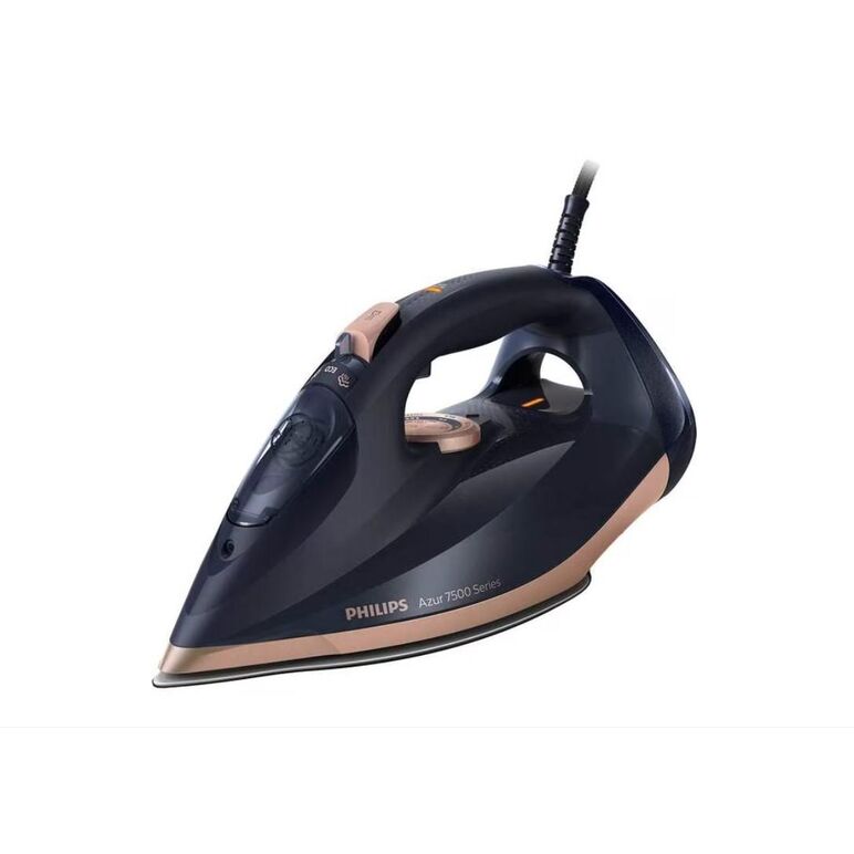 Fier de calcat philips seria 7500 dst7510/80, 3200w, 260g/min, 300ml, talpa steamglide elite, albastru inchis-auriu,  Fiare de calcat | electropc.ro