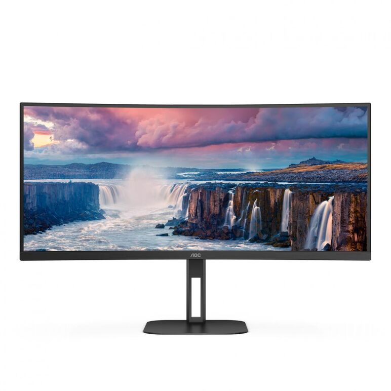 Monitor aoc cu34v5c/bk 34 inch, panel type: va, backlight: wled, curvature: 1500r, resolution: 3440x1440, aspect ratio: 21:9,  refresh rate:100hz, response time gtg: 4 ms, brightness: 300 cd/m², contrast (static): 3000:1, contrast (dynamic): 20m:1, viewin,  Monitoare LED | electropc.ro
