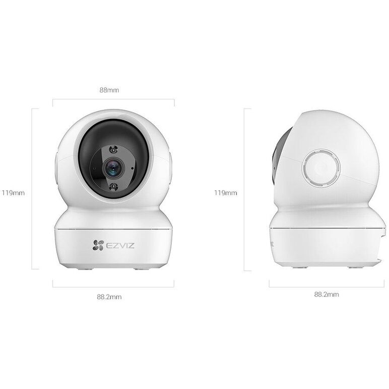 Camera supraveghere video wifi pan & tilt ezviz cs-h6c-r101-1g2wf; senzor: f2.4 @ 1/3"  progressive scan cmos; rezolutie: 1080p, 1920 × 1080; lentila: 4 mm, viewing angle: 85° (diagonal),  75° (horizontal), 45° (vertical); ir 30m; digital wdr; compresie v,  Camere supraveghere IP | electropc.ro