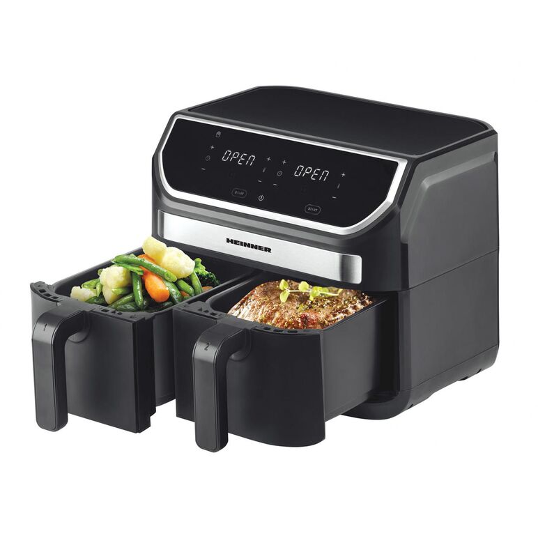 Friteuza dubla heinner haf-kdb1700bk,  Friteuze | electropc.ro