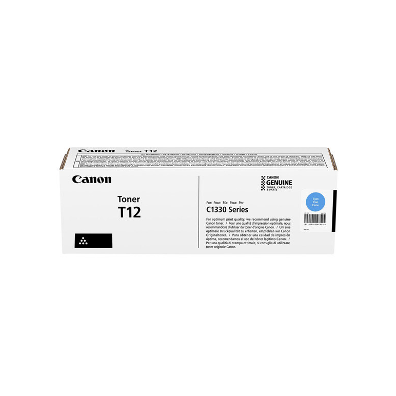 Toner canon crg-t12 cyan, 5.3k pagini, pentru color imageclass x lbp1333c i-sensys x c1333i imageclass x c1333if.,  Tonere | electropc.ro